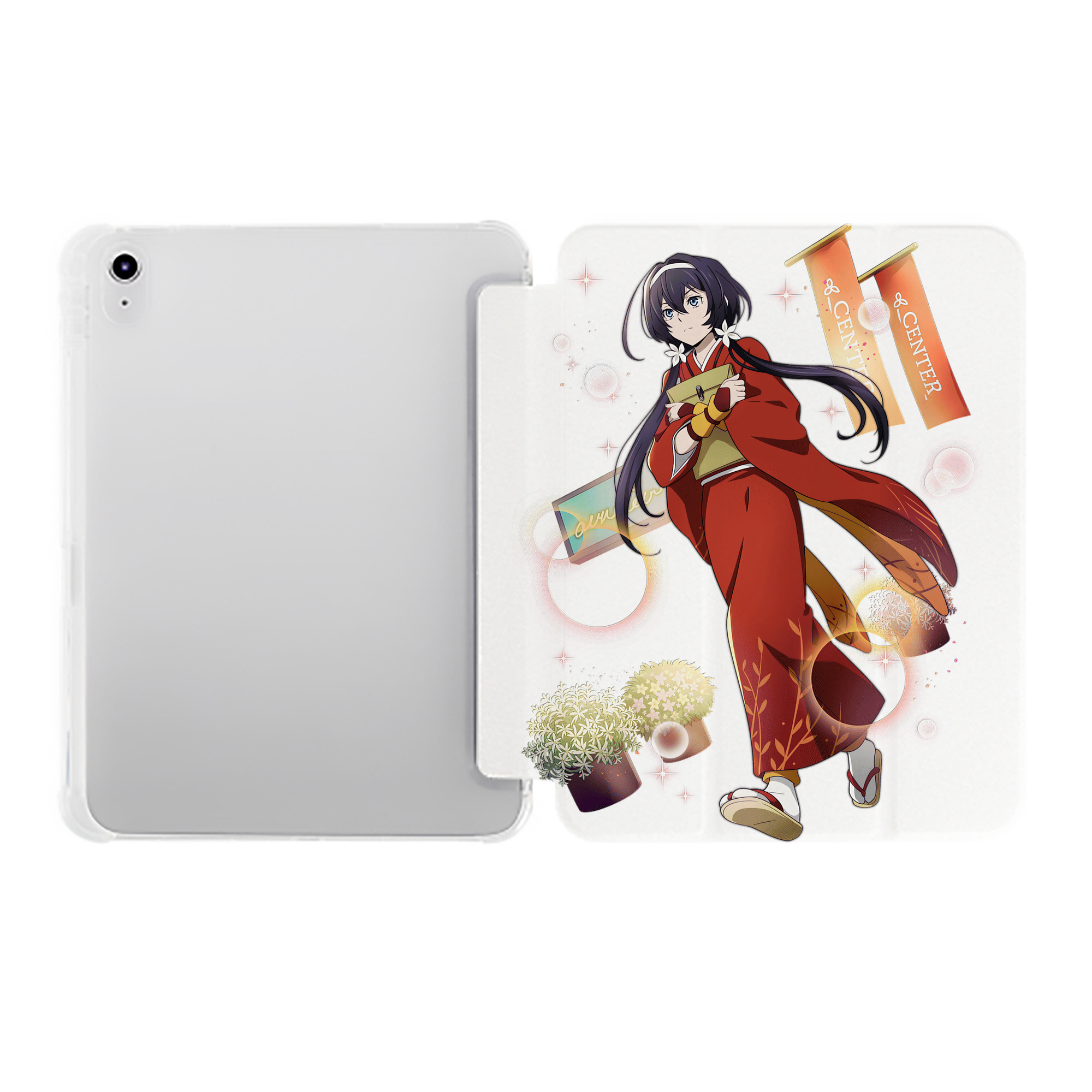（画像用） 文豪ストレイドッグス Bungo Stray Dogs IPad ケース ペン収納付き 三つ折りスタンド PUレザー×シリコン 対応機種9.5/10.5/10.9インチ
